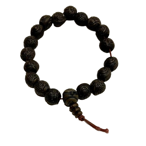 JAPA MALA PULSERA BUDA - CAFÉ OSCURO / M: $1.000 - D: $1.500