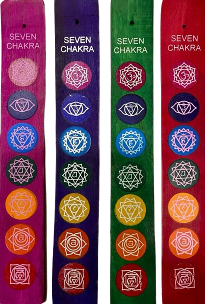 TABLA PORTA INCIENSO 7 CHAKRAS / M: $800 cada uno - D: $1.500 cada uno