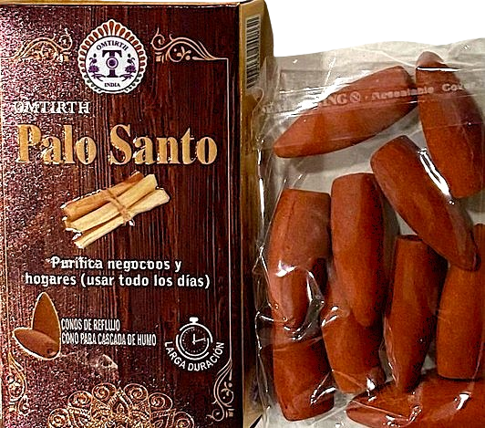 INCIENSO CONO PARA CASCADA DE HUMO - PALO SANTO / M:$1.000--D:$1.500