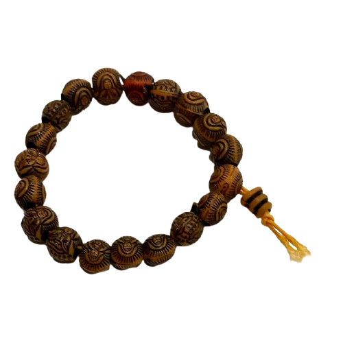 JAPA MALA PULSERA BUDA - CAFÉ CLARO / M: $1.000 - D: $1.500