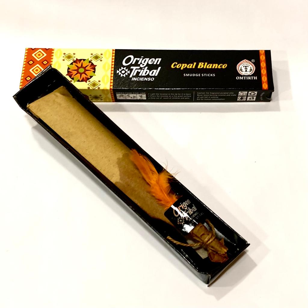 INCIENSO ORIGEN TRIBAL SOUL - COPAL BLANCO / $1.000 por caja de 15 gramos