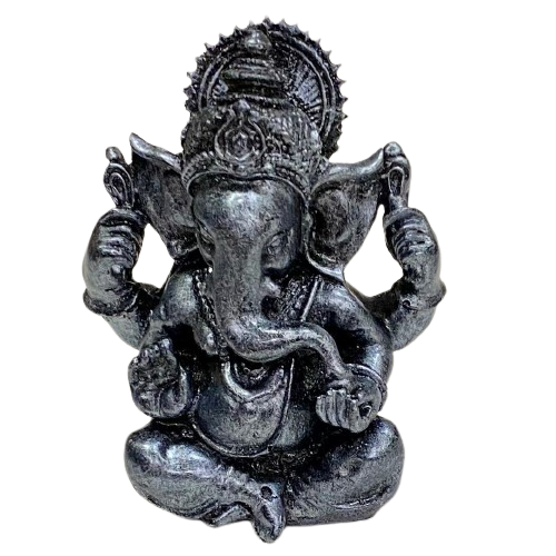 FIGURA GANESH EN POLIRESINA - PLATEADO - HECHO EN INDONESIA / M:$6.900 - D:$8.900