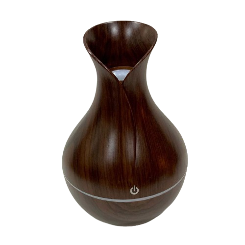 HUMIDIFICADOR DIFUSOR DE ESENCIAS CON LUZ LED - CAFÉ OSCURO / M: $6.900 - D: $9.900