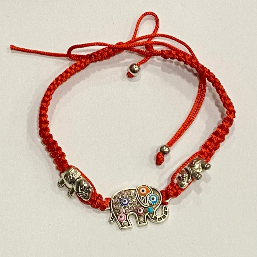 PULSERA HILO ROJO CON 3 ELEFANTES / M: $1.000 - D: $1.900