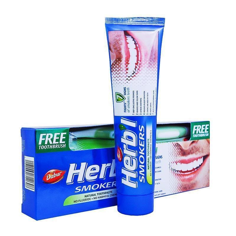 PASTA DENTAL HERB'L FUMADORES + CEPILLO DE DIENTES / M:$4.900 - D:$5.900