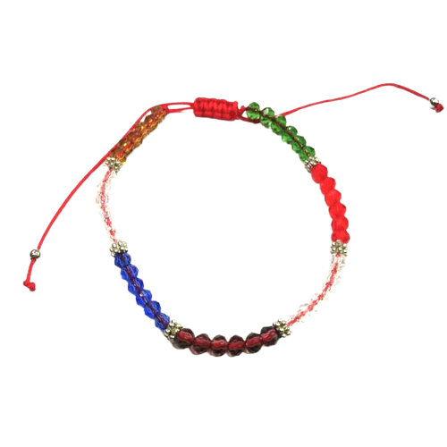 PULSERA MOSTACILLA 7 CHAKRAS - HILO ROJO / M: $1.000 - D: $2.000