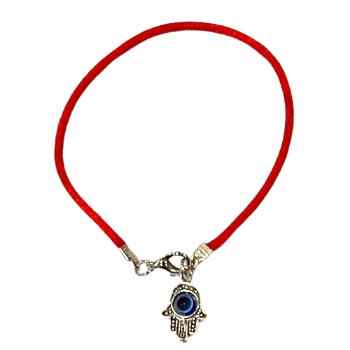 PULSERA HILO ROJO MANO FÁTIMA OJO TURCO / M: $1.000 - D: $1.490