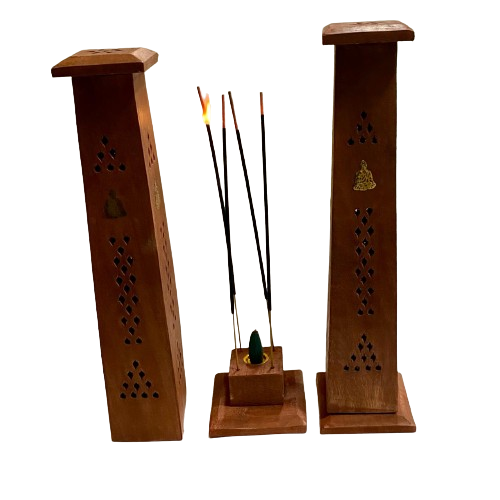 PORTA INCIENSO TORRE MADERA / M: $3.900 - D: $4.900