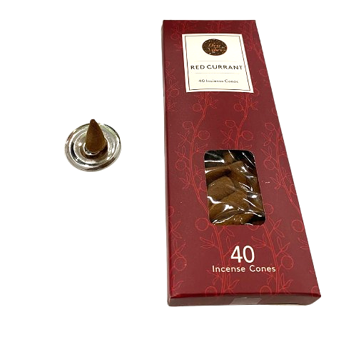 40 SAHUMERIOS EN CONO - RED CURRANT (GROSELLAS ROJAS) / M:$2.000 - D:$2.900