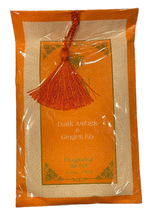 SACHET PERFUMADO - ÁMBAR OSCURO Y LIRIO DE JENGIBRE / M: $1.500 - D: $2.000