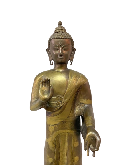 ESTATUA DE BUDA EN BRONCE - 88cm y 12.5kg / PRECIO OFERTA $2.900.000