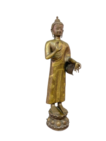 ESTATUA DE BUDA EN BRONCE - 88cm y 12.5kg / PRECIO OFERTA $2.900.000