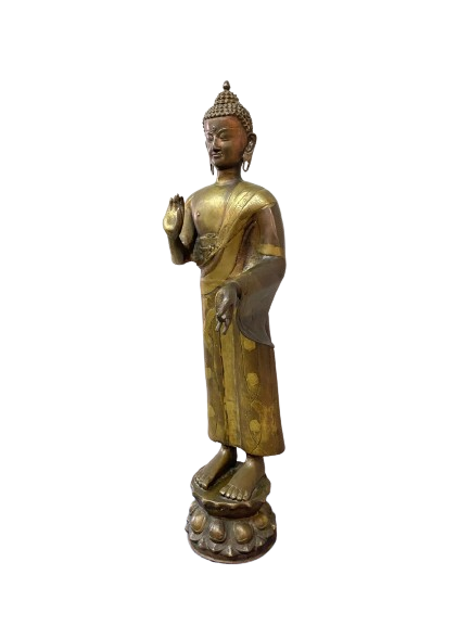 ESTATUA DE BUDA EN BRONCE - 88cm y 12.5kg / PRECIO OFERTA $2.900.000