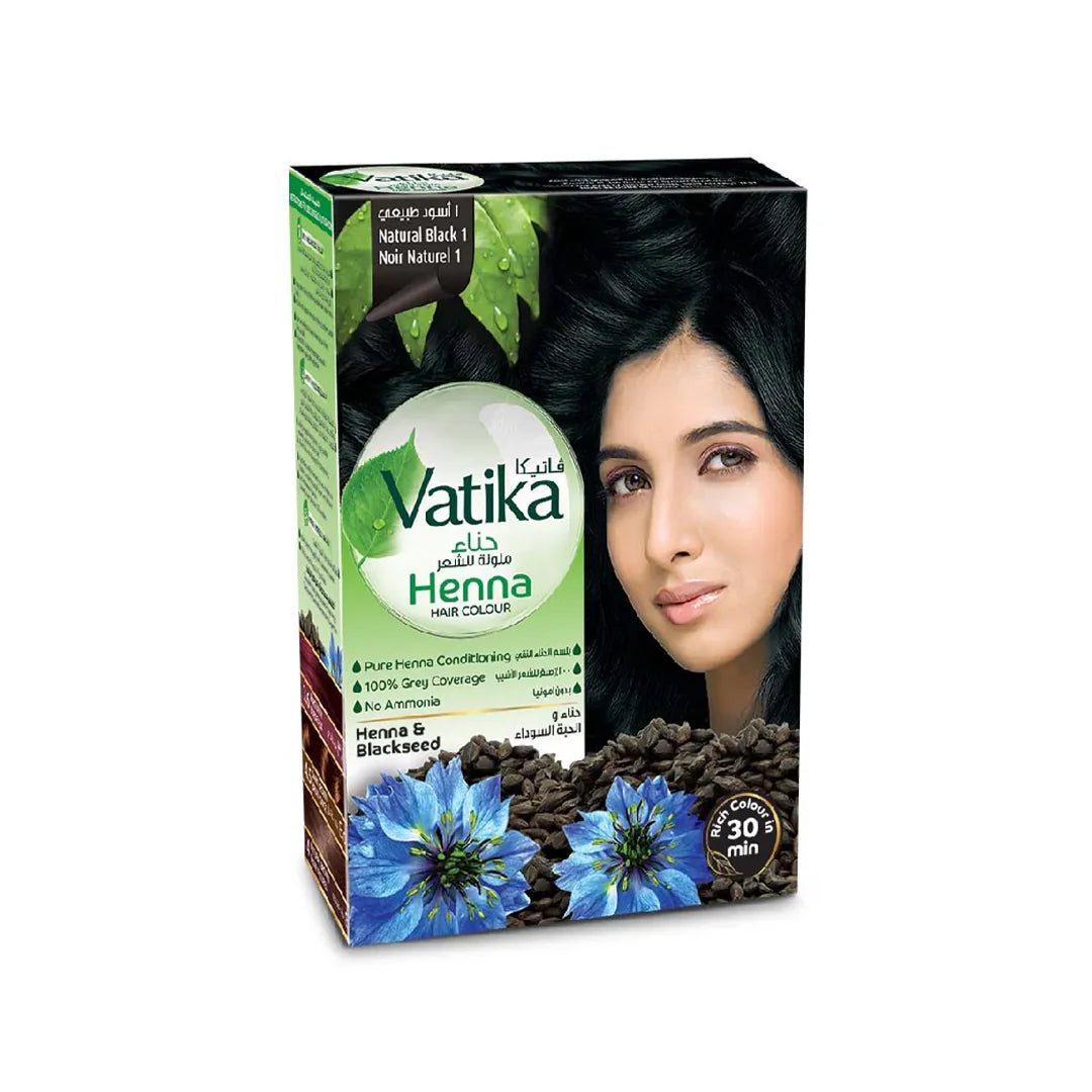 COLORACIÓN PARA CABELLO HENNA - NEGRO / M:$6.900 - D:$8.900