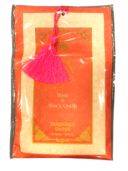 SACHET PERFUMADO - ROSA Y OUDH NEGRO / M: $1.500 - D: $2.000