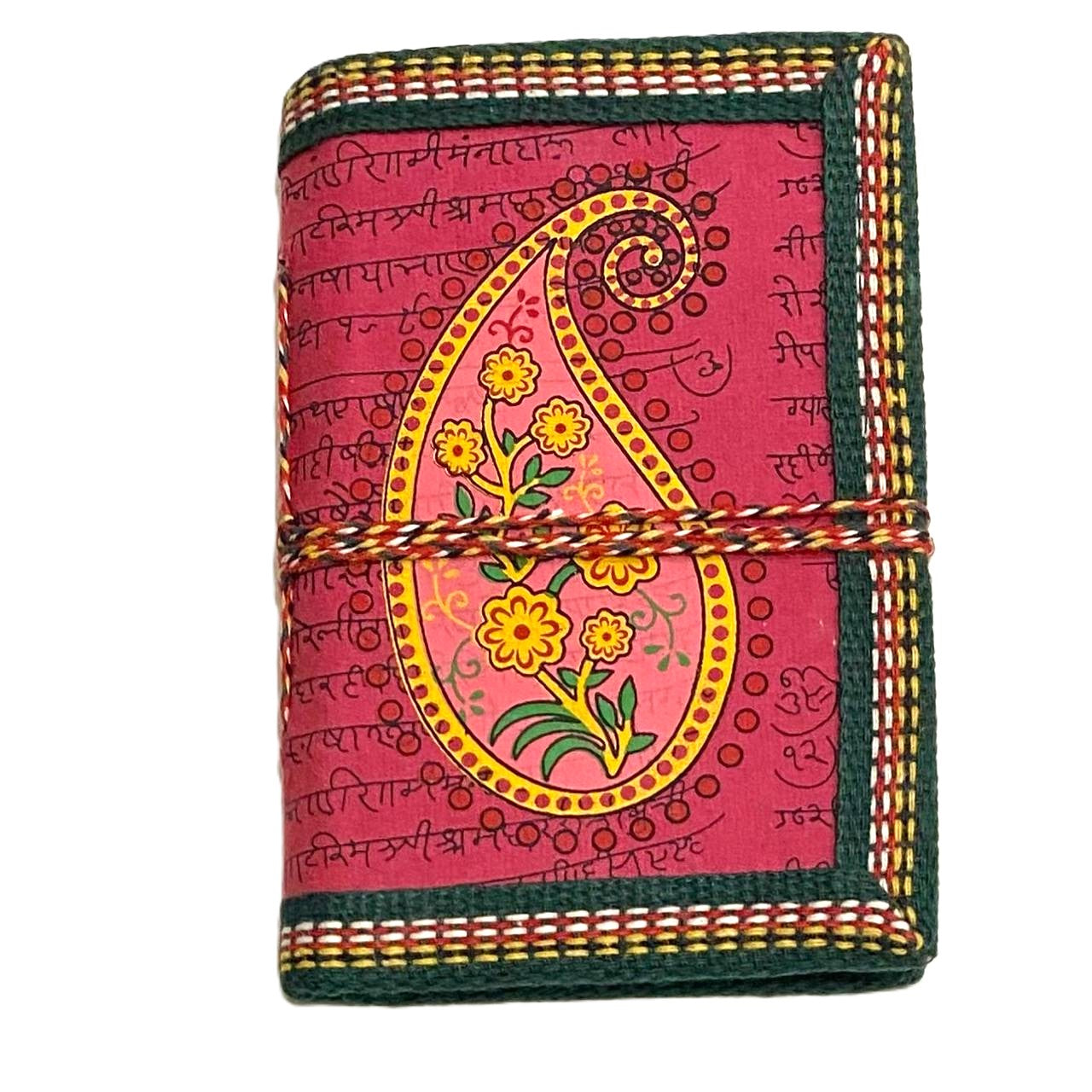 LIBRETA ARTESANAL – DISEÑO BURDEO ÉTNICO - 12 X 8CM / M: $1.900 - D: $2.900