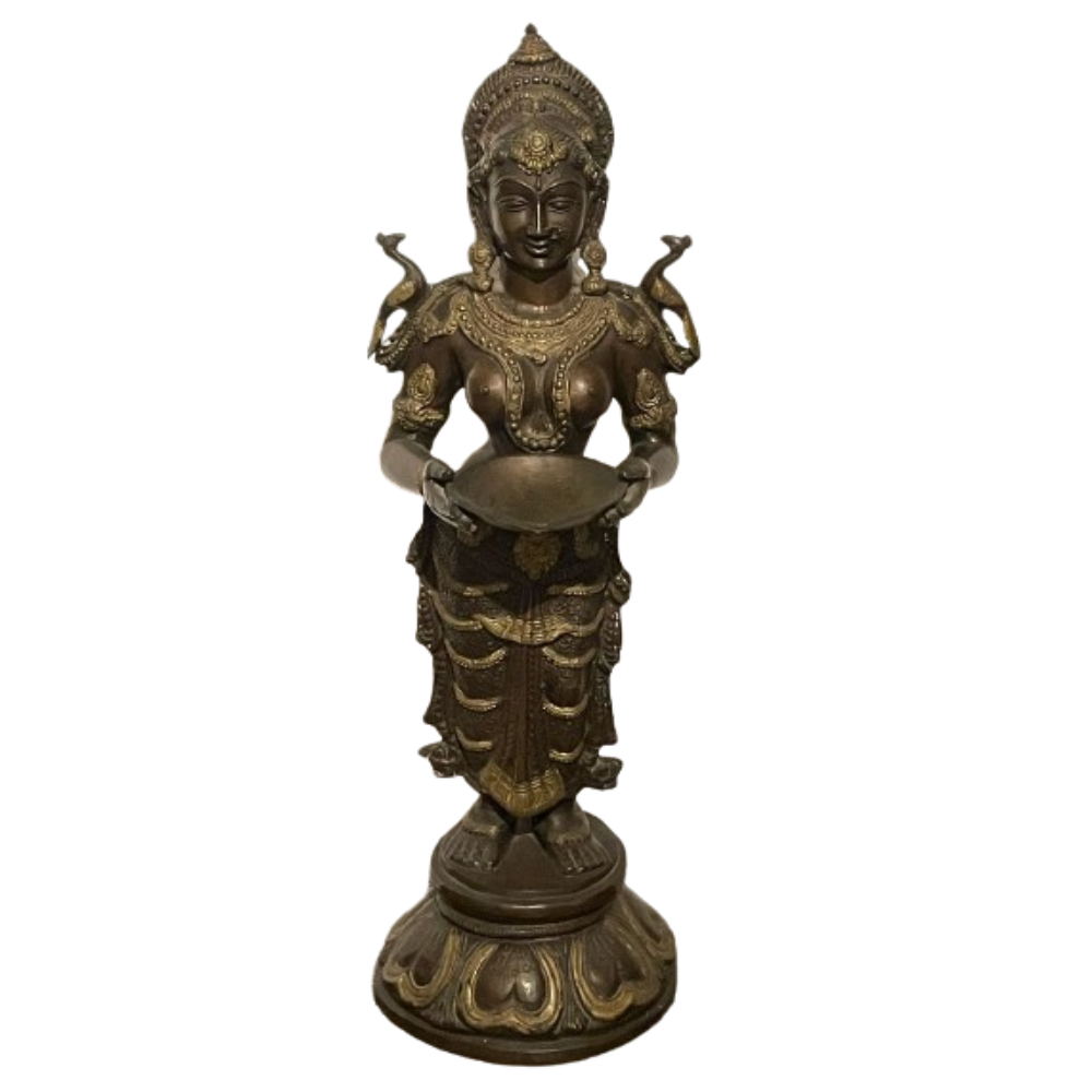 ESCULTURA INDIA EN BRONCE - BELLEZA Y ESPIRITUALIDAD EN UNA OBRA MAESTRA / M: $2.890.000 - D: $3.200.000