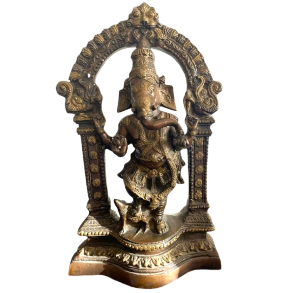 GANESH DE BRONCE - ELEGANCIA, SABIDURÍA Y PROSPERIDAD / $890.000