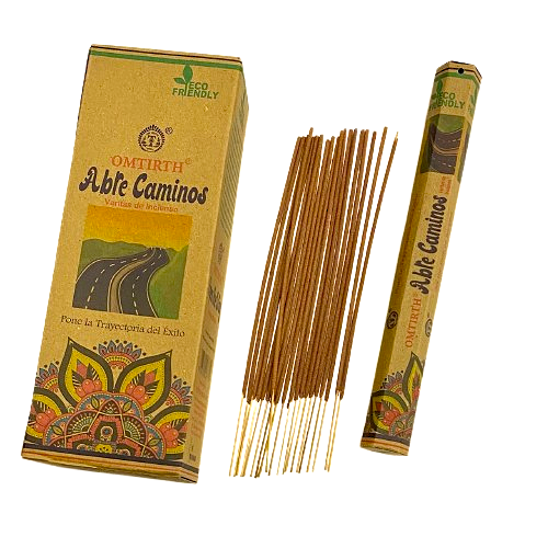 CAJA DE 6 TUBOS DE INCIENSO VARILLA EN TUBO HEXAGONAL (120 VARILLAS) - ABRE CAMINOS 🌿✨ / $2.000