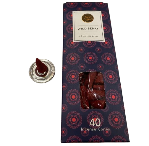 40 SAHUMERIOS EN CONO - WILD BERRY ( BAYA SILVESTRE) / M:$2.000 - D:$2.900
