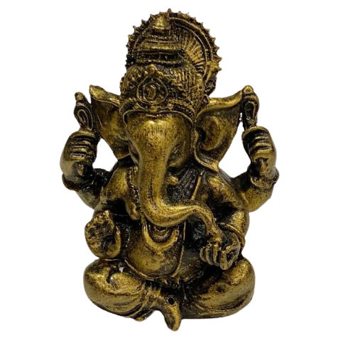 FIGURA GANESH EN POLIRESINA - DORADO - HECHO EN INDONESIA / M:$6.900 - D:$8.900