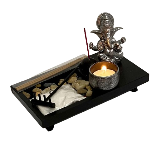 JARDÍN ZEN - GANESH PORTA VELA - PORTA INCIENSO / M: $7.900 - D: $9.900