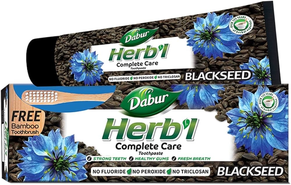 PASTA DENTAL HERB'L SEMILLA NEGRA + CEPILLO DE DIENTES /M:$4.900 - D:$5.900