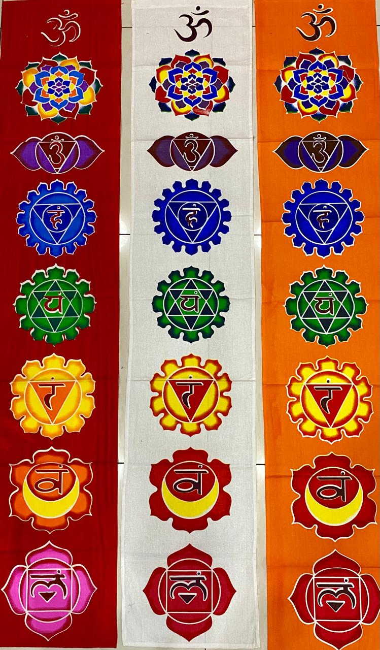 7 CHAKRA - COLGANTE TELA --//--M:$3.900 - D: 4.900