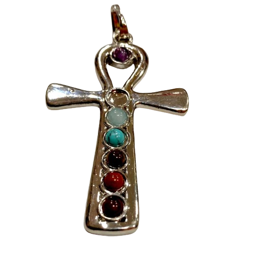 CRUZ EGIPCIA ANKH CON 7 CHAKRAS / M:$2.900 - M:$4.900
