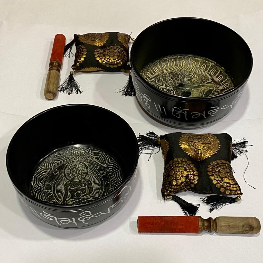 SET 2 CUENCOS METAL CERAMICA / M: $60.000 - D:$75.000