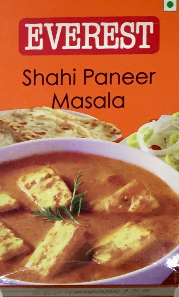 CONDIMENTO SHAHI PANEER (QUESILLO) / $5.000