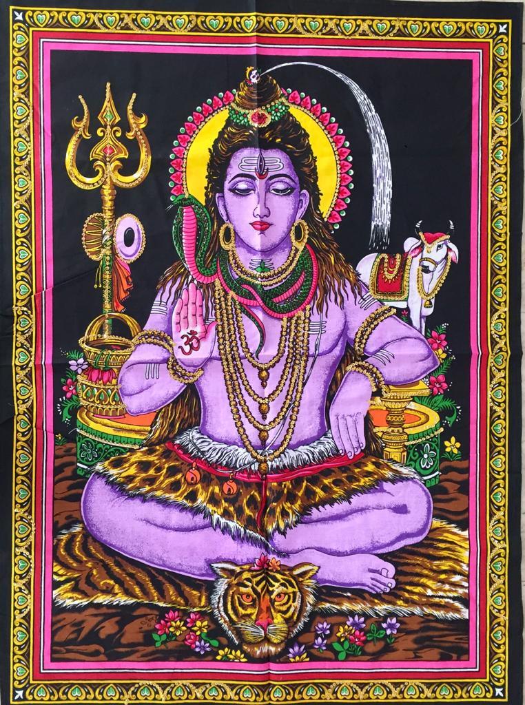 GOBELINO MURAL - SHIVA MEDITANDO / M: $5.000 - D: $6.500