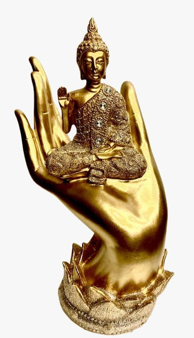 BUDA EN MANO DE LOTO - DORADO / M: $15.900 - D: $17.900