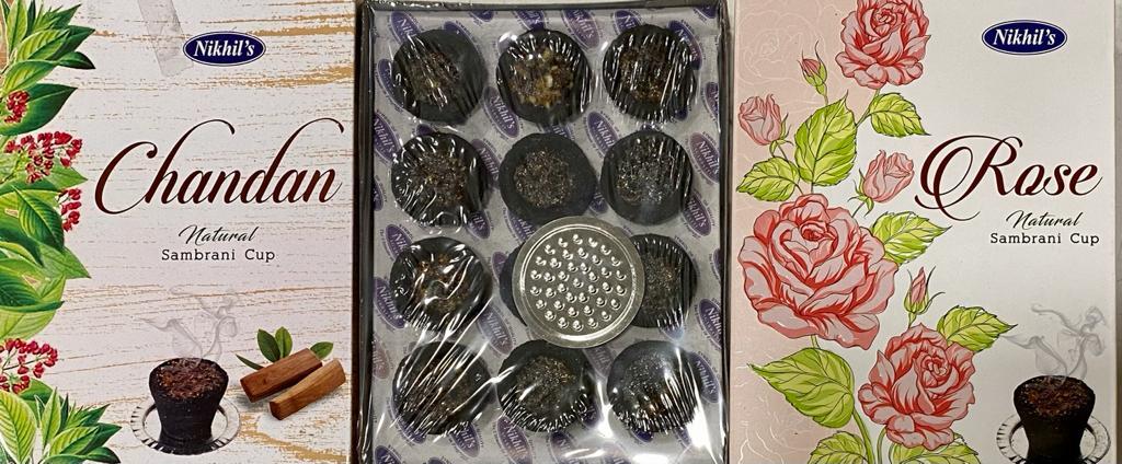 12 SAHUMERIO EN VASO DE CARBÓN / M: $3.000 - D: $3.900