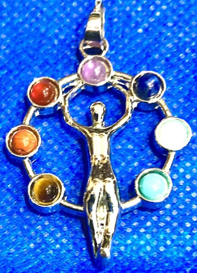 COLGANTE ÁNGEL 7 CHAKRAS / M: $3.900 - D: $4.900