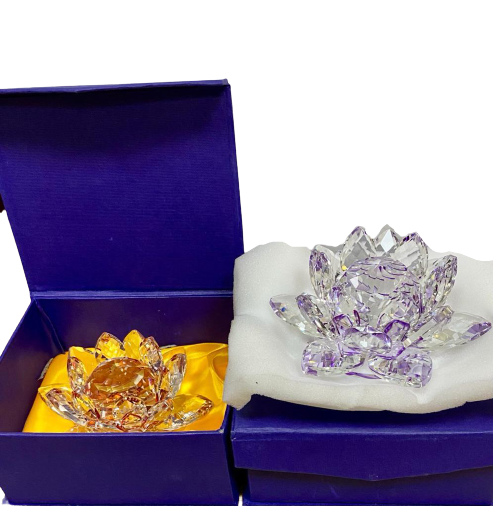 FLOR DE LOTO DE CRISTAL / M: $6.900 - D: $8.900