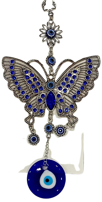 MARIPOSA CON 7 OJOS TURCOS Y FLOR / M: $4.900 - D: $5.900