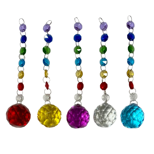 COLGANTE PRISMA GRANDE CON 7 CHAKRAS / M: $2.900 - D: $3.900