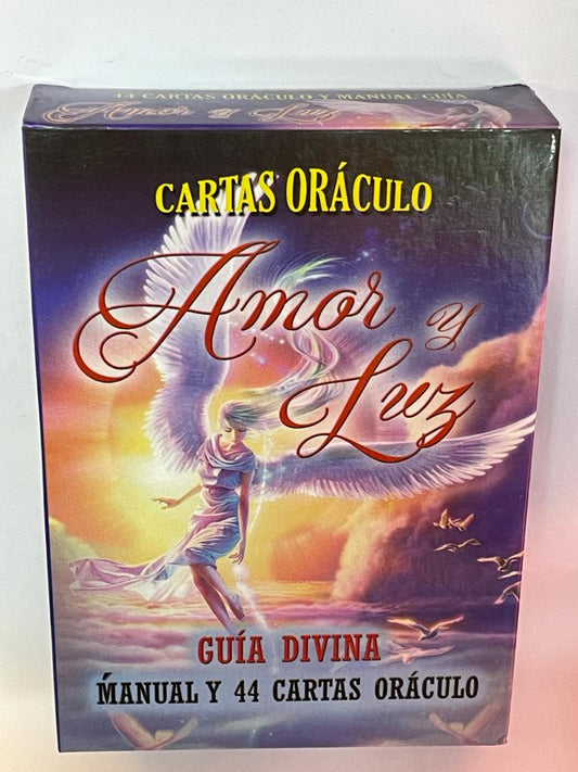 CARTAS ORÁCULO - AMOR Y LUZ (INCLUYE MANUAL) / M: $6.900 - D: $8.900