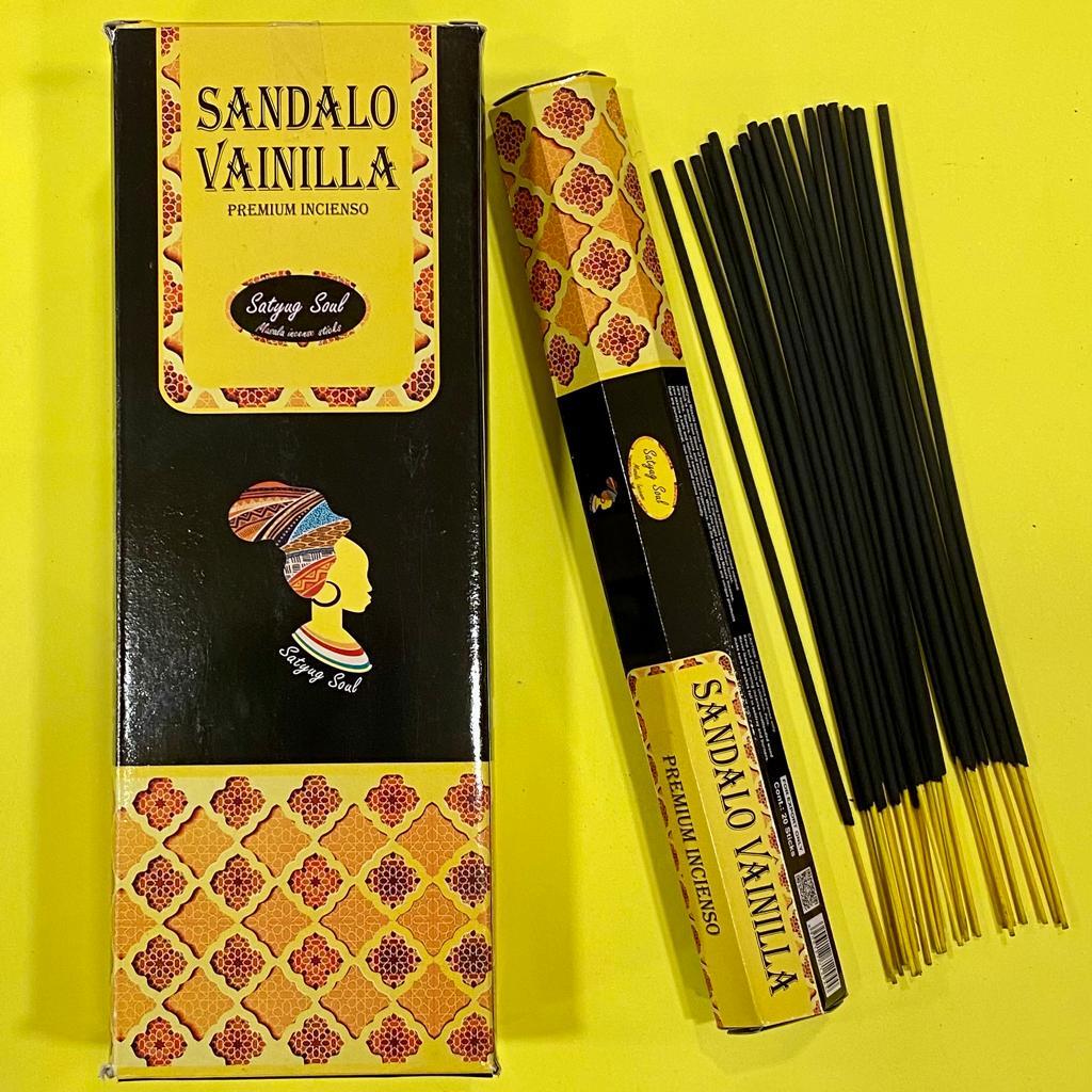 6 TUBOS HEXAGONALES CON INCIENSO VARILLA - SÁNDALO VAINILLA / M: $1.300 - D: $1.500