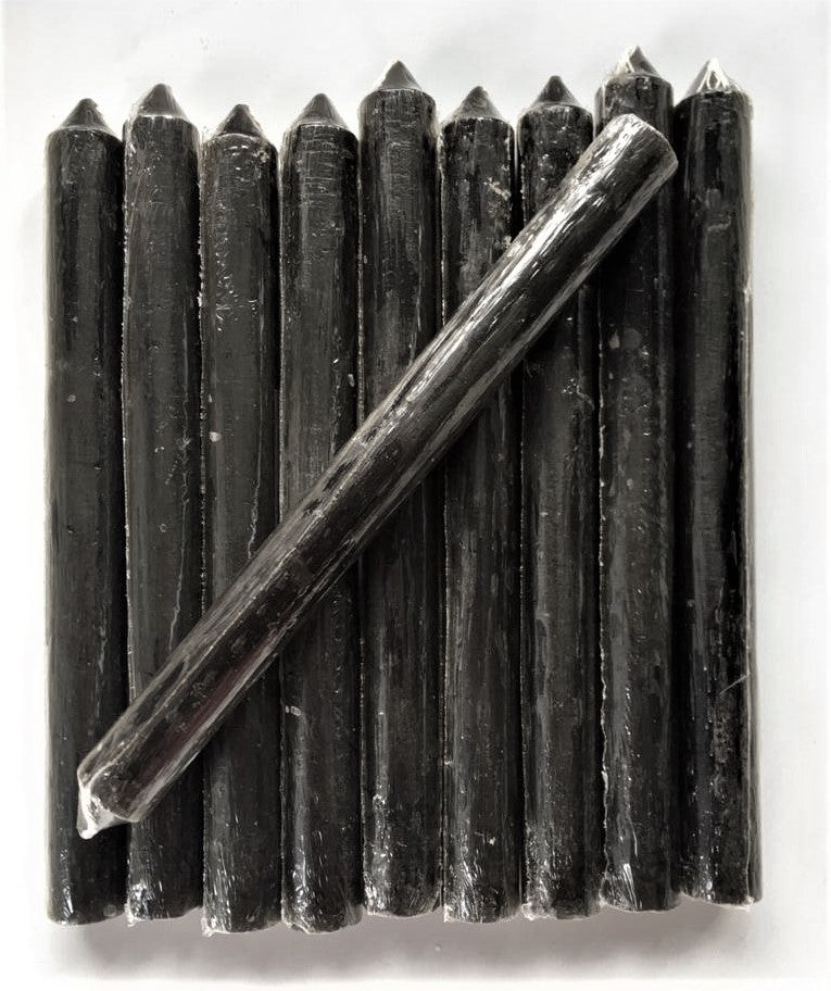 10 VELAS COLOR NEGRO / M: $2.900 - D: $3.500