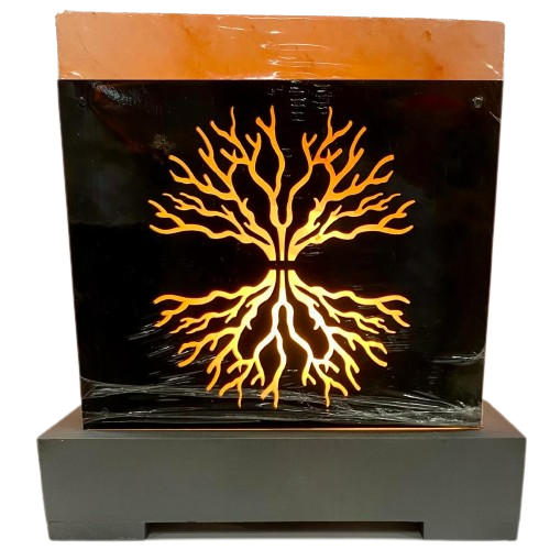 LÁMPARA DE SAL HIMALAYA - ÁRBOL CON RAICES / M:$20.000 - D:$25.000