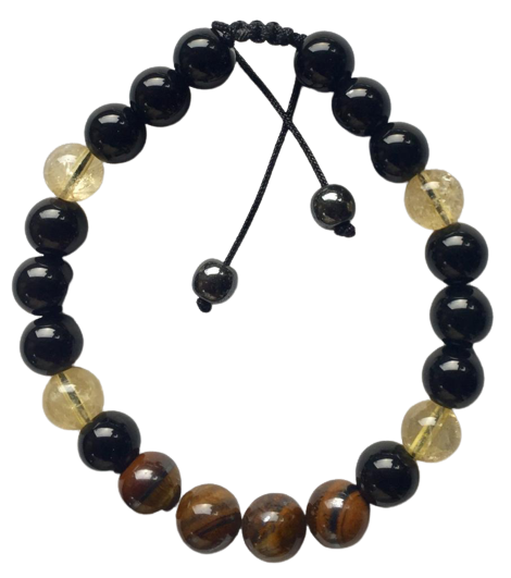 PULSERA ÓNIX - OJO DE TIGRE Y CITRINO / M: $2.900 - D: $3.900