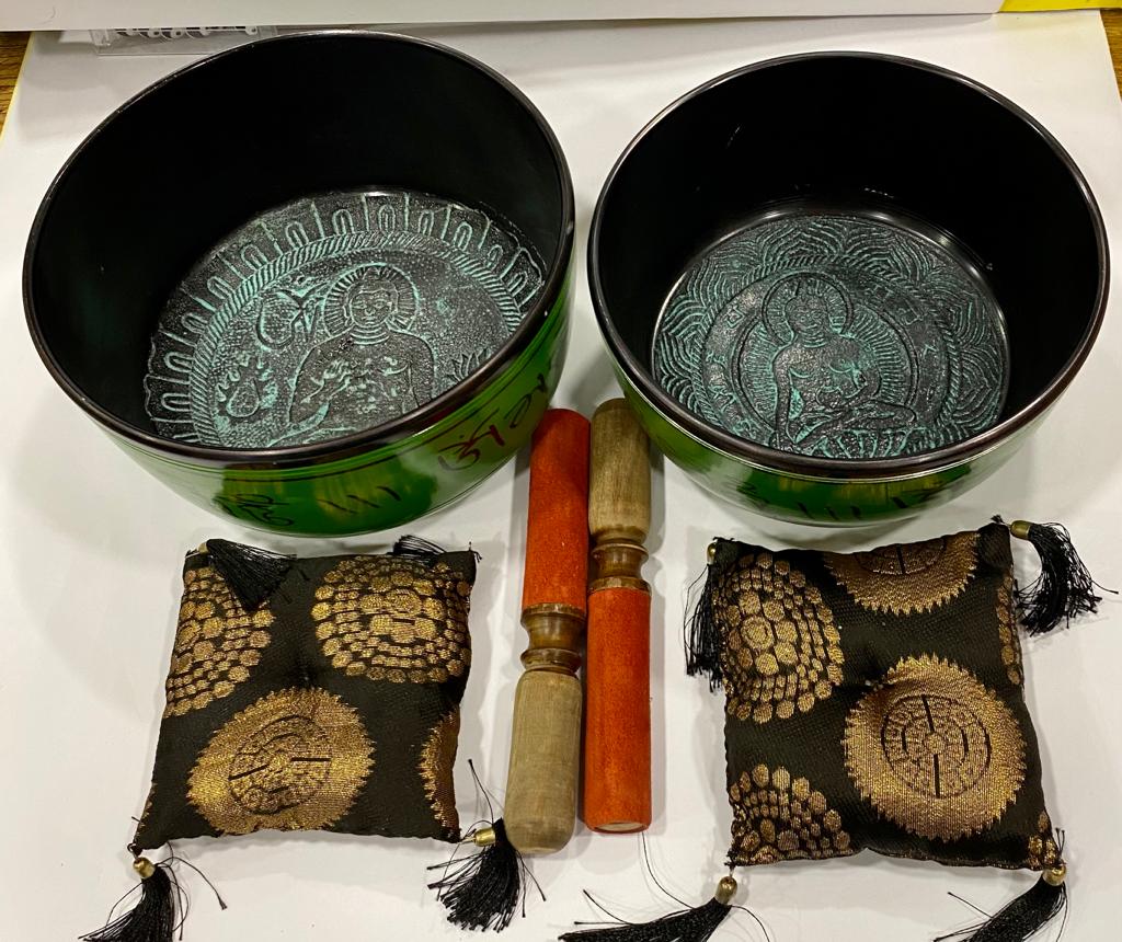 SET 2 CUENCOS METAL CERAMICA / M: $60.000 - D:$75.000