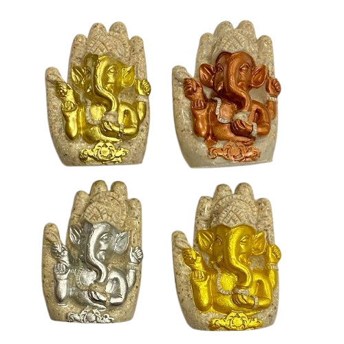 GANESH SENTADO EN UNA MANO DE MÁRMOL / M: $2.900 - D: $3.900 (OFERTA 4 x $9.900)