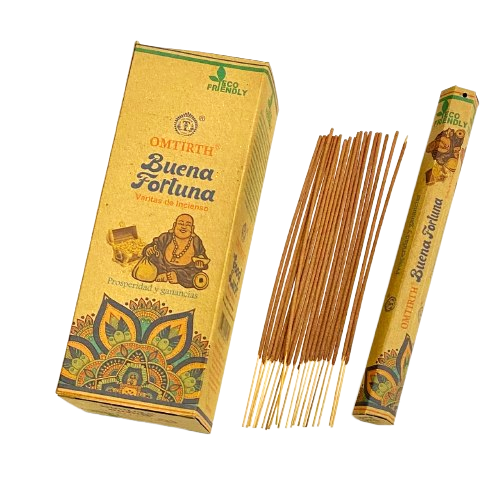 EMBALAJE 50 CAJAS INCIENSO VARILLA EN TUBO HEXAGONAL - BUENA FORTUNA 🌿✨ / $60.000