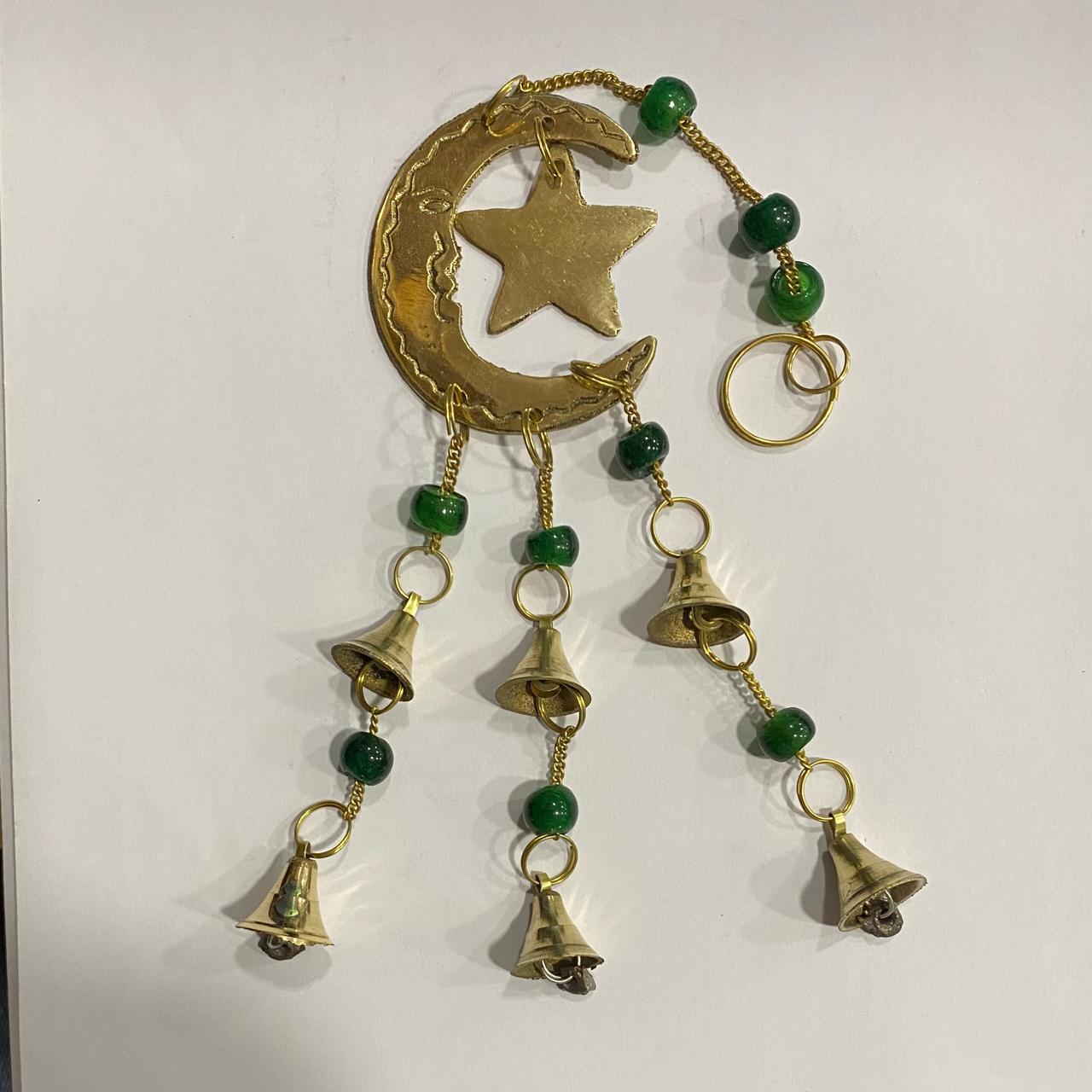 COLGANTE ESTRELLA LUNA CON 6 CAMPANAS --//-M:$3.900 - D:$4.900