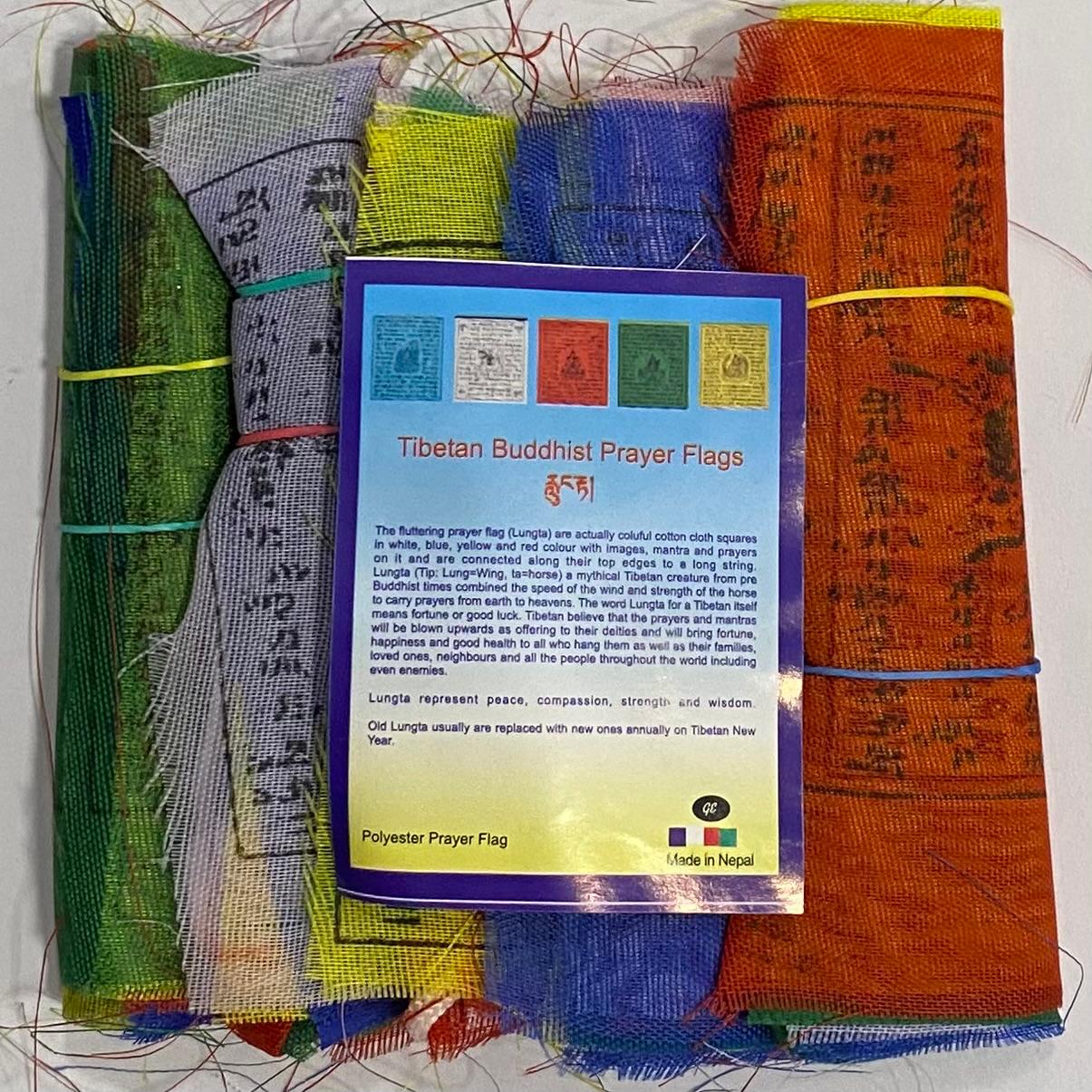 SET BANDERÍN TIBETANO (5 TIRAS) - 105cm / M: $4.900 - D: $5.900