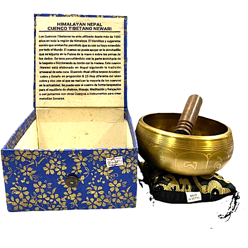 ✨ SET CUENCO TIBETANO 13 CM EN CAJA – SANACIÓN Y ARMONÍA / M: $45.000 - D: 50.000