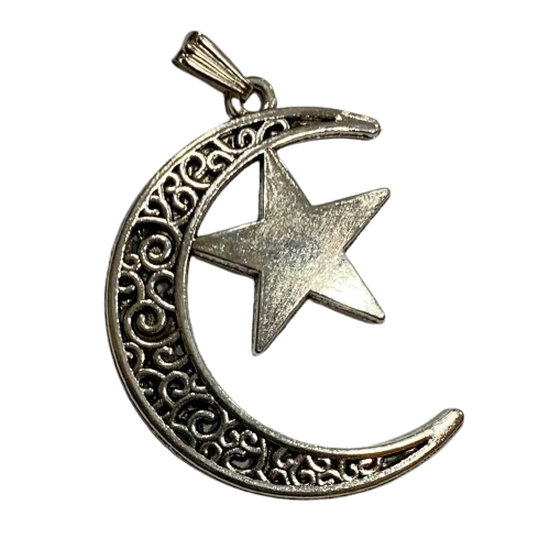 COLGANTE LUNA CON ESTRELLA / M : $2.000 - D:$2.900